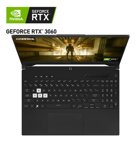 Notebook Asus Tuf Dash F15 Geforce Rtx 3060 Core I7 16gb 1.5tb Color Negro