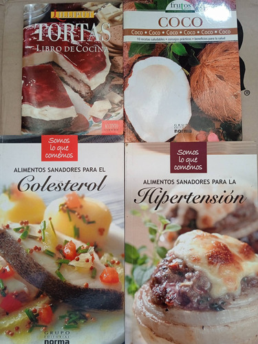 Libros Alimentos Sanadores, Colesterol, Hipertensión,tortas,