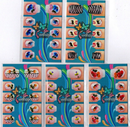 100 Adesivos Artesanais 100% Pintados A Mãos Revenda Atacado