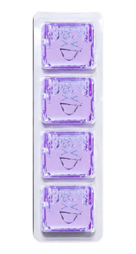 Set De 4 Cubos Glo Pals Iluminado Por Agua Lumi Violeta Febo