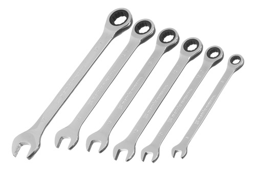 Jogo Conjunto De Chaves Combinada C/ Catraca 8-17mm 6 Pcs
