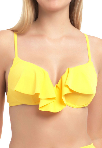 Bikini Con Vuelos Amarillo