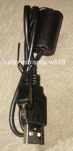 Imagem 2 de 4 de Cabo Usb Para Câmera Sony W180 W320 S W330 Dslr Uc-e6