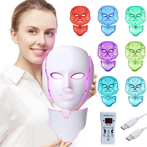Mascara Laser Luz Led Remueve Arrugas Cicatrices Mancha Acne