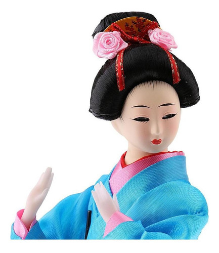 2 Peças Japonês Gueixa Quimono Bonecas Ornamento