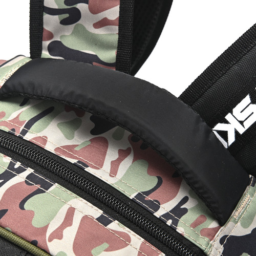 Mochila Skora Camuflado Espalda 18 Pulgadas Color Verde Musgo