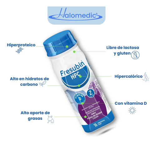 Fresubin Hpc Frutos Del Bosque 12 Piezas De 200ml Cada Uno
