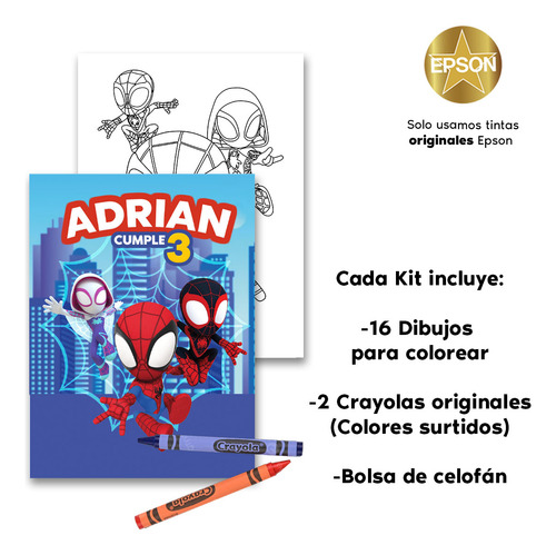 20 Libros Para Colorear Personalizados Para Fiesta