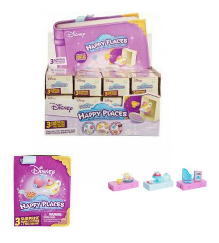 Caja Sorpresa Decoraciones Casa Princesa Happy Places Disney Color Rosa