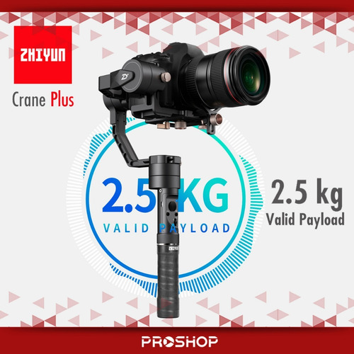 Estabilizador Gimbal Zhiyun Crane Plus Camara Reflex Steady Color Negro
