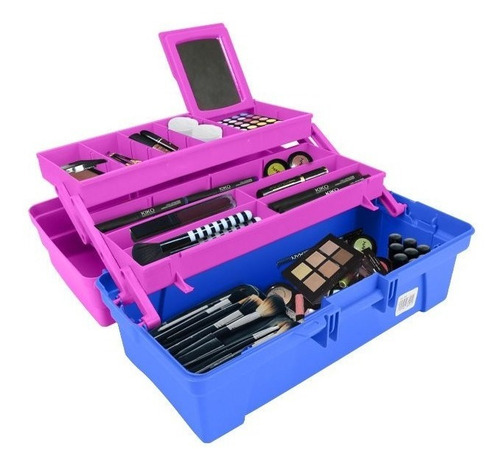 Caja Herramientas Santul Plástica 14 2 Bandejas Color Morada