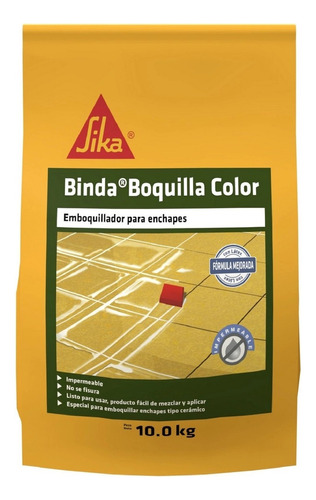 Sika Binda Boquilla Color Emboquillador Enchapes Beige 10kg
