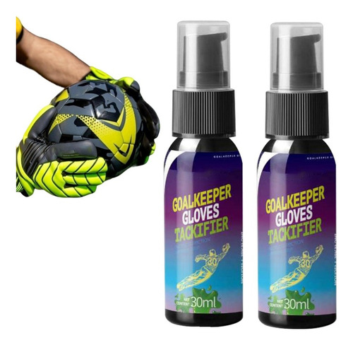 2pcs Goalkeeper Grip Guante Spray Fútbol Grip Spray