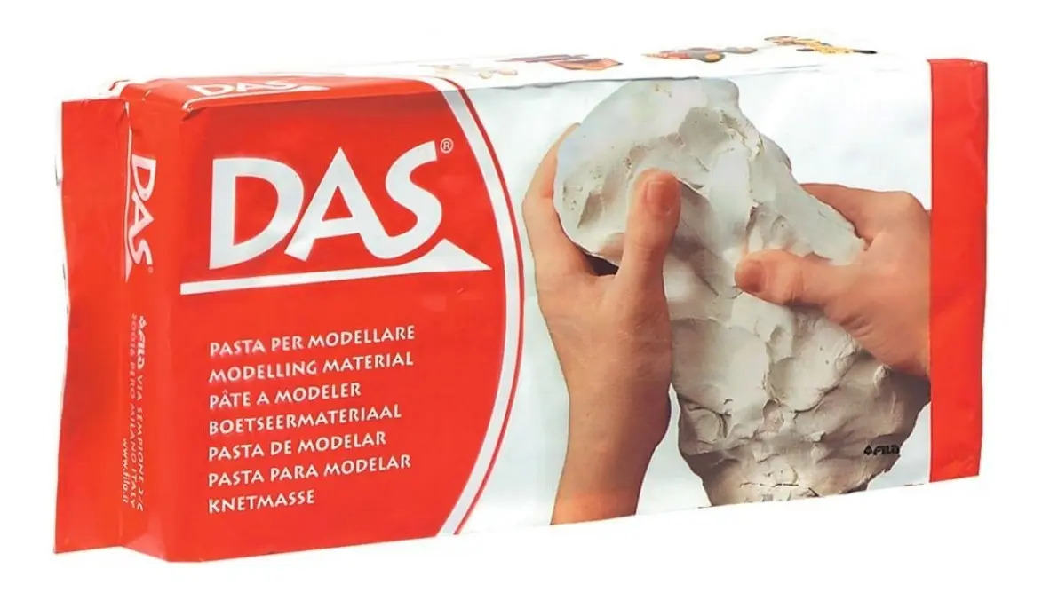 Masa Cerámica Fría DAS Blanca 500g Secado Rápido Sin Horno