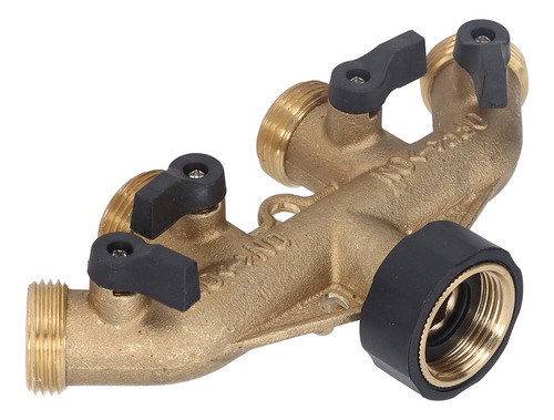 Conector De Latón Para Grifo De 4 Vías, Divisor De Manguera