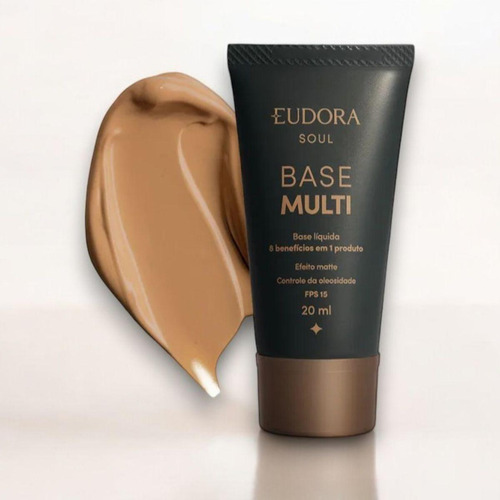 Base Multi 8 Em 1 Cor 35 Efeito Matte Eudora Soul 20ml