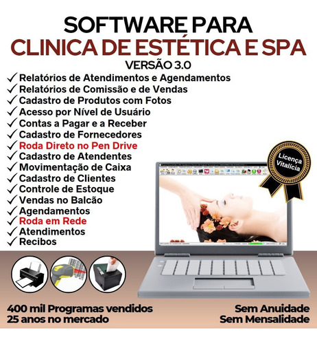 Software Clínica De Estética E Spa Com Financeiro V3.0
