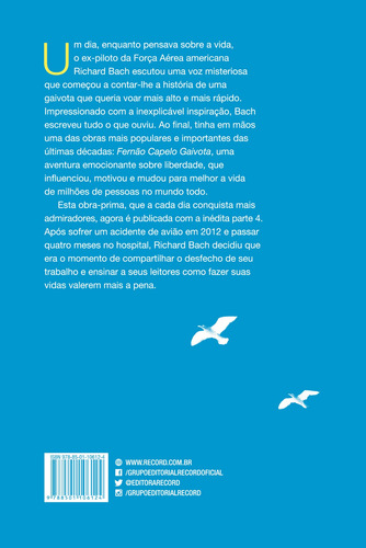 Livro Fernão Capelo Gaivota De Richard Bach Capa Mole Em Português 2015 Editora Record