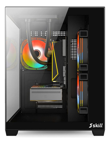 Pc Gamer Skill Aquarium I5 10400f 16gb Rtx 3060 Ssd 1tb 600w