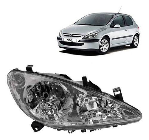 Optico Derecho Para Peugeot 307 2001 2005 Regul Electrica