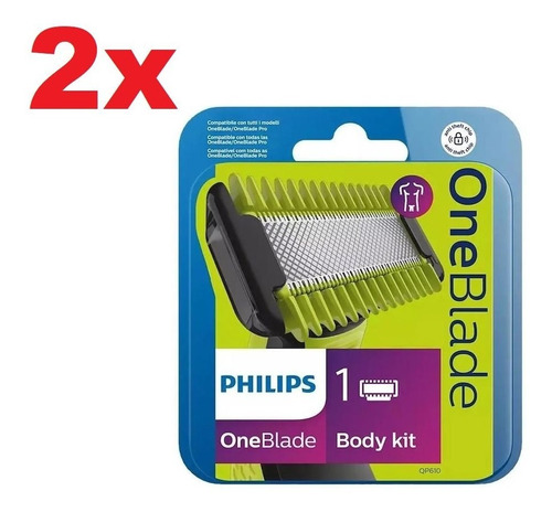 Imagen 1 de 7 de 2x Repuesto Philips Qp610 Afeitadora Oneblade