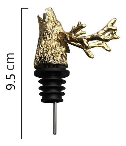 3 Animal Deer Wine Aerator Pourer Con Tapón De Silicona