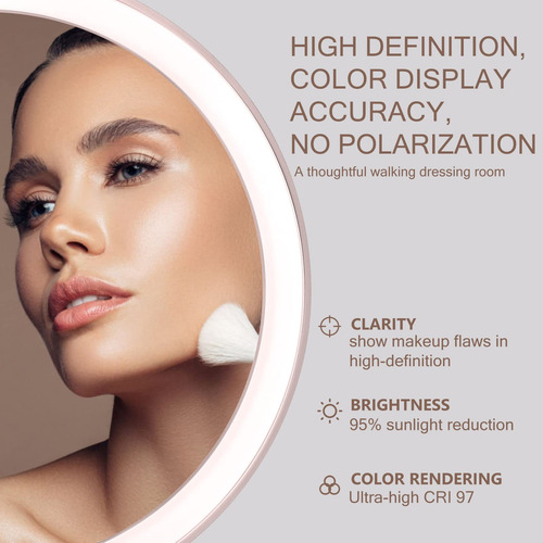 Amiro - Espejo De Maquillaje Profesional Con Iluminación Led