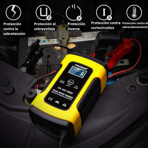 Cargador Bateria Inteligente Tester 12v Carro Moto + Regalos