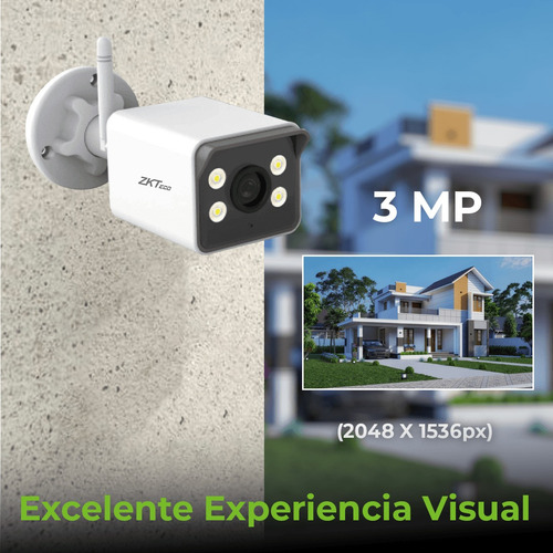 Kit 4 Cámaras De Seguridad Wifi Cctv Onvif De 3mp Full Color