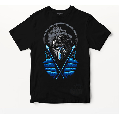 Remera Mortal Kombat Subzero 01 (negra:) Ideas Mvd