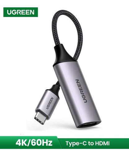 Adaptador Tipo C A Hdmi Hd 4k 60hz Thunderbolt 3 Mac Ugreen