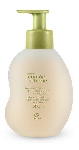 Jabón Líquido De Cabeza A Pies 200ml  Natura Mamá Y Bebe