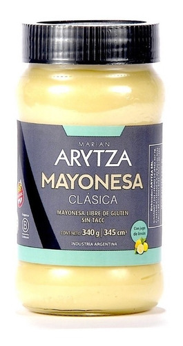 Mayonesa Natural Clasica X340g - Tipo Casera - Arytza