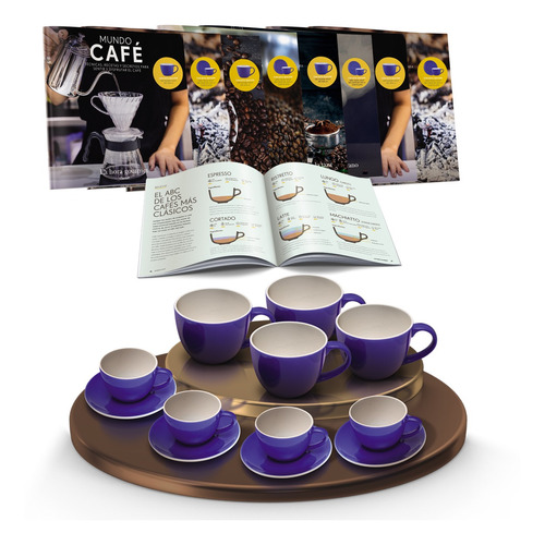 Imagen 1 de 3 de Colec. Mundo Café Set Taza+plato X4 + Tazón X4 Volf | Cuotas
