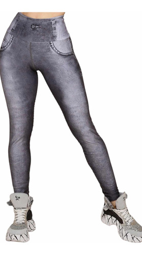 Calza Body Scupt Simil Jean - Modelo Nysyros