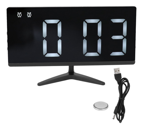 Despertador Con Pantalla Led Con Forma De Tv Sin Bordes