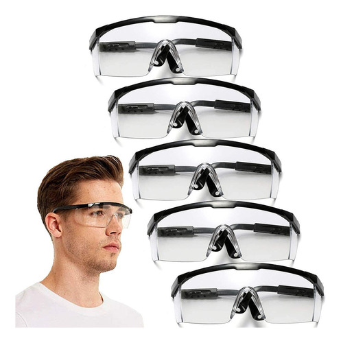 Gafas De Seguridad, Gafas Protectoras Ajustables De Visión A