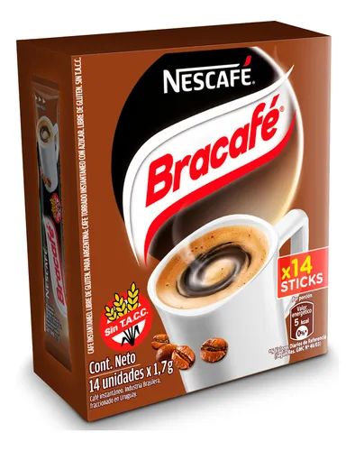 Café Instantáneo Bracafé 14 Sobres
