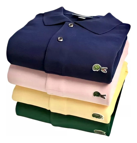 Kit 10 Camisas Polo Símbolo Bordado Premium Slim Atacado
