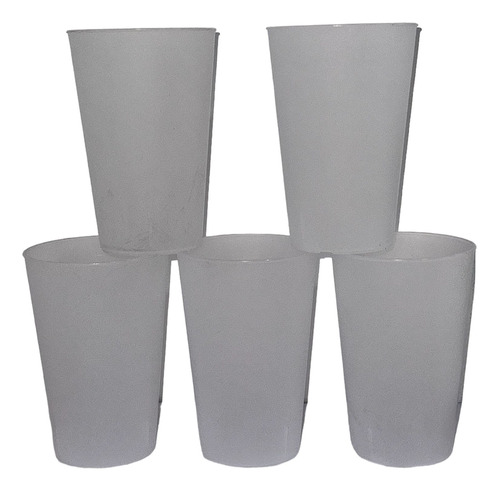 Vaso Reutilizable, Reciclabes Plastico 500ml Pack X 100u