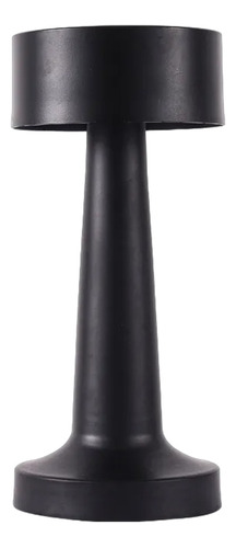 Lámpara Velador Led Recargable Usb Tácil Dimmer Metal Bar Color Negro BKZ03 110V/220V