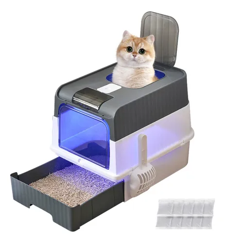 Arenero Para Gato Plegable Port til Grande Con Tapa 2 En 1