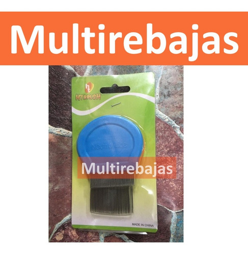 Imagen 2 de 3 de Peine Metalico Eliminador Piojos Liendras De Doble Raya