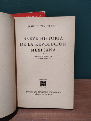 Breve Historia De La Revolucion Mexicana - Tomos 1 Y 2 (Usado)