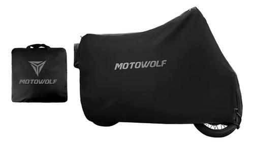 Universal Moto Cobertor Motowolf 0802 Plus XL Negro 230 m x 95 m