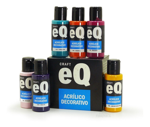 Imagen 1 de 6 de Promo Acrilicos Eq X 50 Cc X 5 Unidades