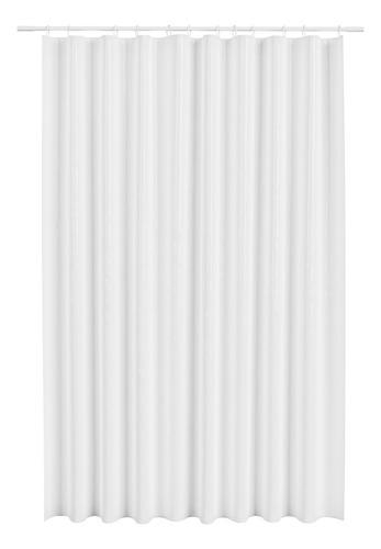 Cortina Para Box De Plástico 1,50 X 1,80 Mts (cort2/b) Cor Branco Branco Liso