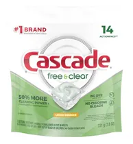 Comprar Lavavajillas Cascade Free & clear Limon Actions Pacs Fresh 14 Unidades