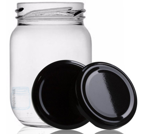 Imagem 2 de 6 de 24 Potes De Vidro Conserva 267ml Com Tampa E Lacre