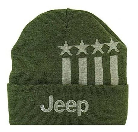 Gorro De Punto Para Dama Jeep Stars And Stripes Flip Knitted